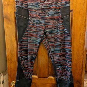 Striped XL Athleta Capri Leggings